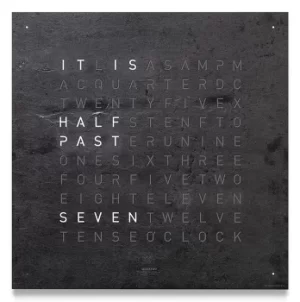 image of QLOCKTWO Classic Creators Edition Metamorphite Wall Clock 45cm