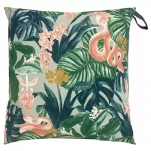 Image of Furn Medinilla Square Outdoor Cushion Cover (One Size) (Sage)