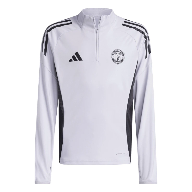 Image of adidas Kids adidas Manchester United Training Top 25/26 Purple/Black unisex 13 Years