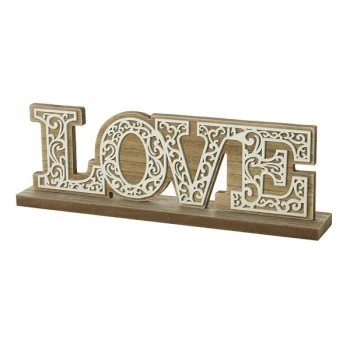 Image of Wooden Love Deco By Heaven Sends