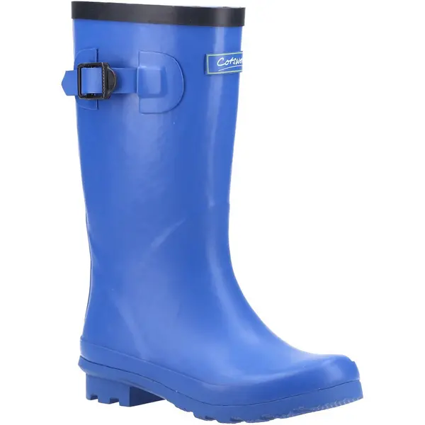 Image of Cotswold Boys Fairweather Tall Lightweight Wellington Boots UK Size 3 (EU 36) Blue COT593-Blue-3