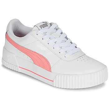 Image of Puma CARINA LIFT JR Girls Childrens Shoes Trainers in White kid,4 kid,5,6