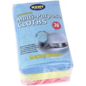Image of Kent Car Care Supersoft Microfibre Towels (Pack Of 36)
