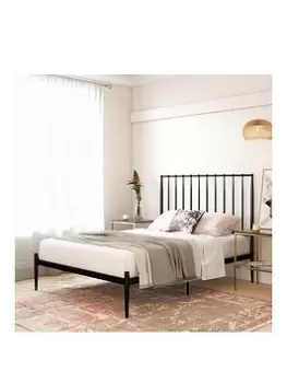 Image of Giulia Modern Metal King Size Bed - Black