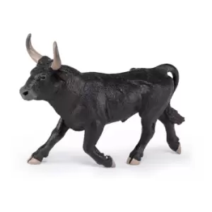 image of PAPO Farmyard Friends Camargue Bull Toy Figure, Three Years or Above, Black (51182)