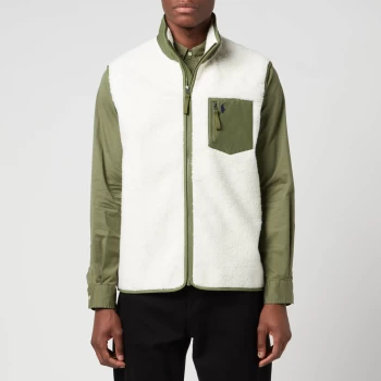 image of Polo Ralph Lauren Mens Hi Pile Gilet - Clubhouse Cream - M