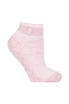 image of 1 Pair 2.3 TOG Patterned and Striped Ankle Slipper Socks