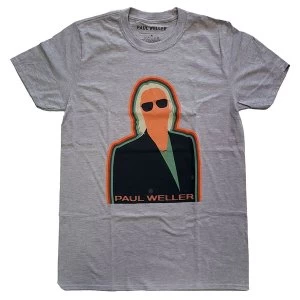 Image of Paul Weller - Illustration Key Lines Unisex Large T-Shirt - Grey