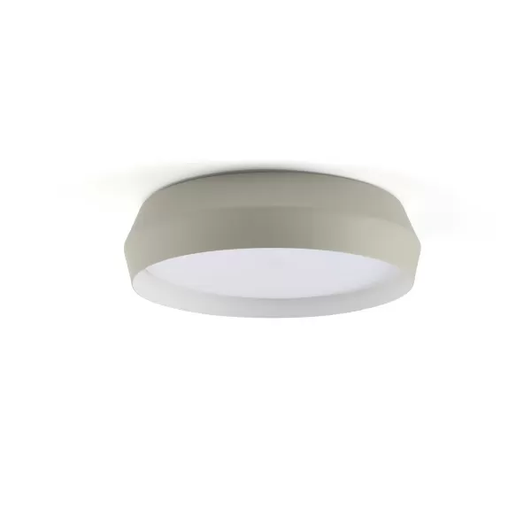 image of Shoku 350 Grey, White Wall / Ceiling Lamp 24W 2700K