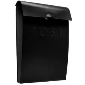 image of Wall Mounted Post Box in Black M&amp;W