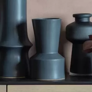Image of Crossland Grove Crotone Vase Dark Grey 145X145X245Mm Grey