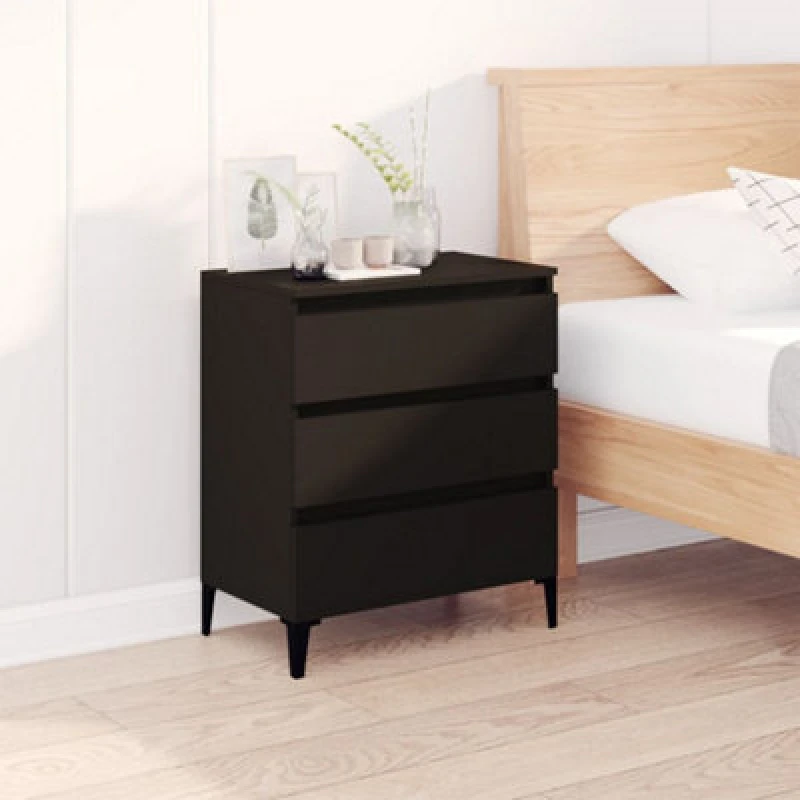Image of Vidaxl Sideboard Black 60X35X70 Cm Engineered Wood
