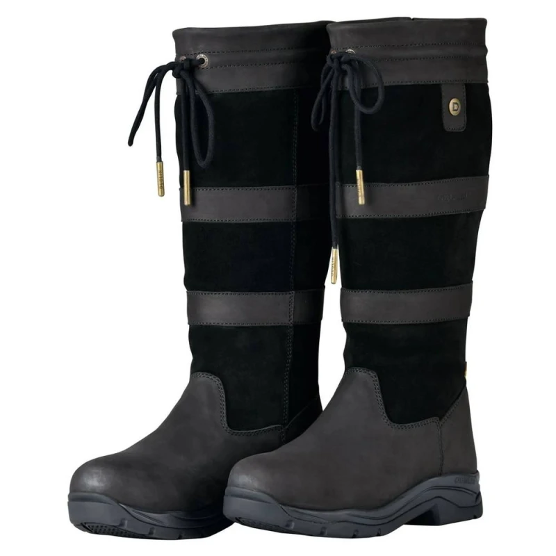 Image of Dublin River IV Leather Jodhpur Boots in Black Size: 4 Black Unisex 4