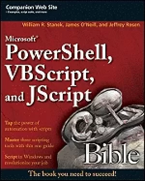 Image of microsoft powershell vbscript and jscript bible