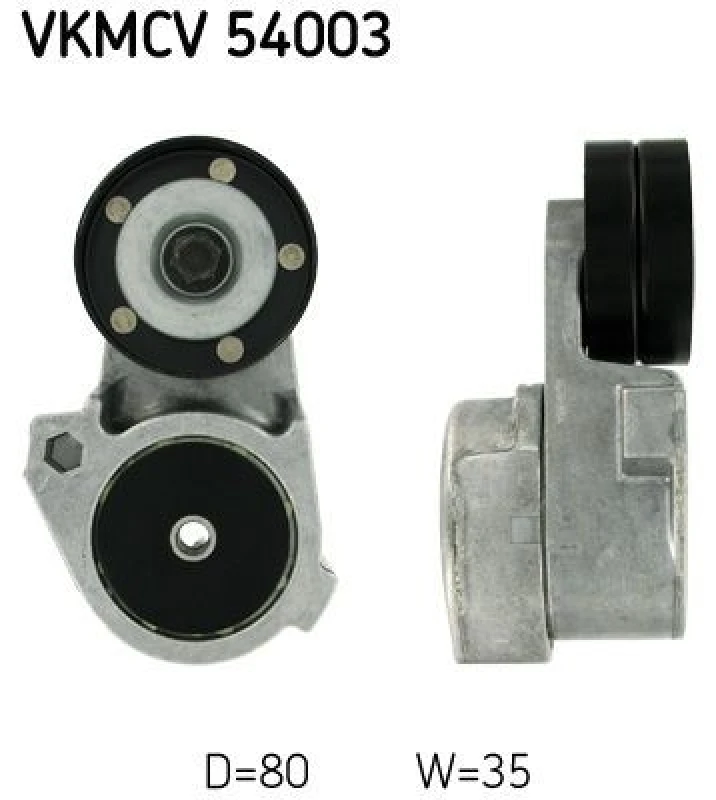 Image of SKF VKMCV 54003 Tensioner Pulley Tensioner Pulley,v-ribbed belt (310)