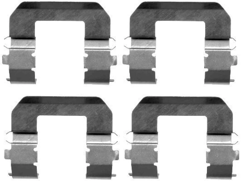 Image of HELLA Brake pad fitting kit HELLA 8DZ 355 203-091