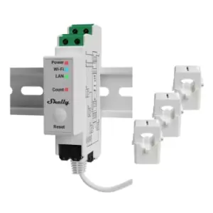 Image of Shelly Pro 3EM energy cost meter AC