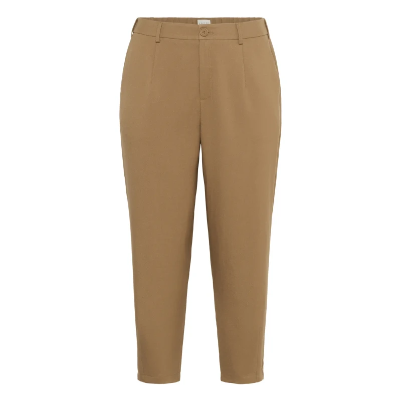 Image of KAFFE Curve Womens Trousers KAFFE Curve Merla Marron Female 48