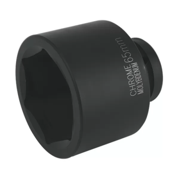 Image of Genuine SEALEY IS165 Impact Socket 65mm 1Sq Drive