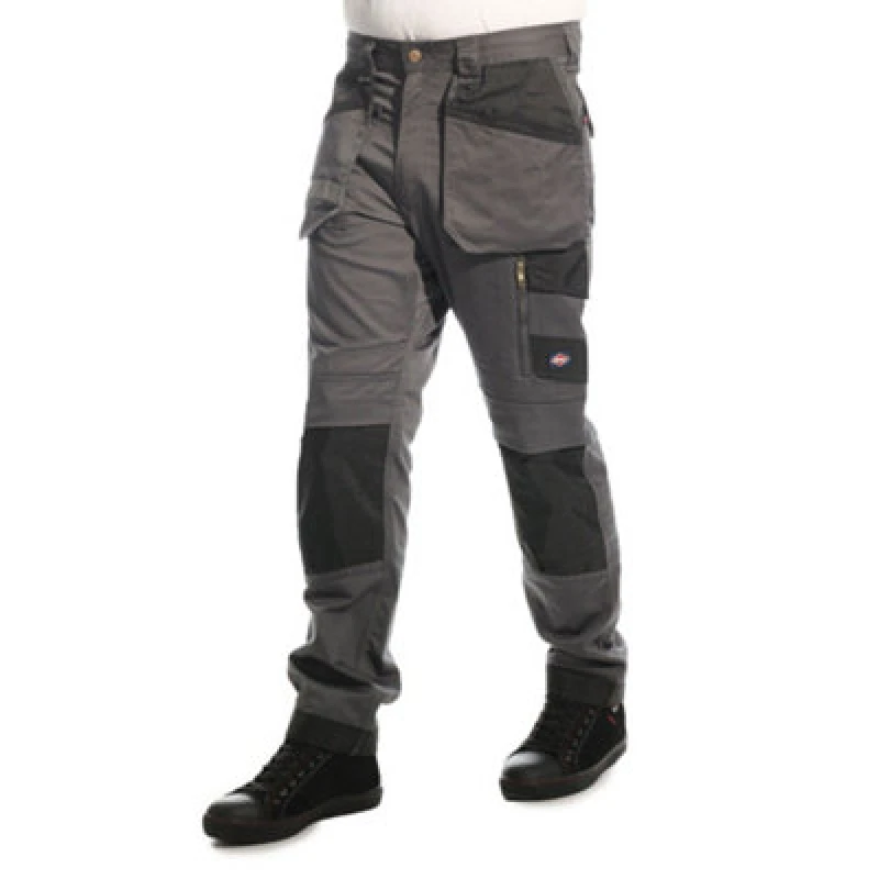 Image of Lee Cooper Workwear Lee Cooper Workwear Men Holster Knee Pad Pockets Stretch Cargo Trousers in Grey Size: 42R Grey 42R Male 5050217354484
