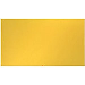 image of Nobo Notice Board Felt Yellow 188 x 106 cm