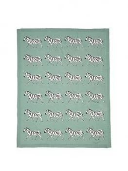 Image of Mamas & Papas Knitted Zebra Blanket