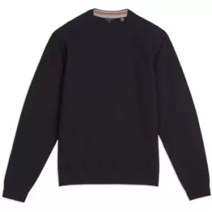 Ted Baker Staylay Textured Crew Jumper - Blue