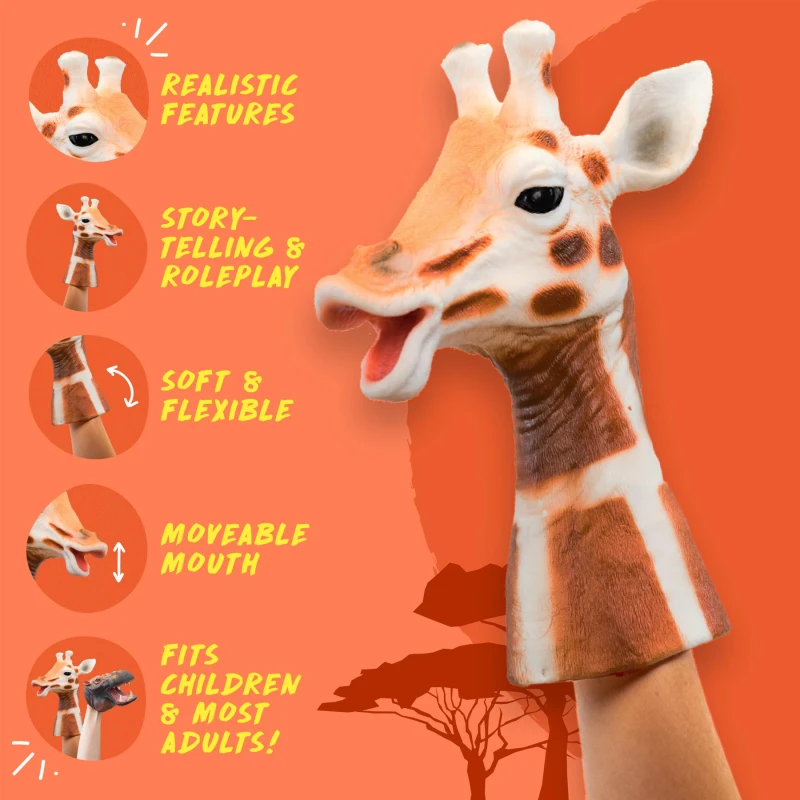 Image of Wild Thingz Hand Puppet - Giraffe Multi unisex