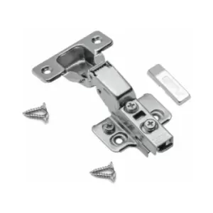 image of Soft Close Half Overlay 35mm Cabinet Door Hinge 3D Eccentric Adjustment - Pack of 10