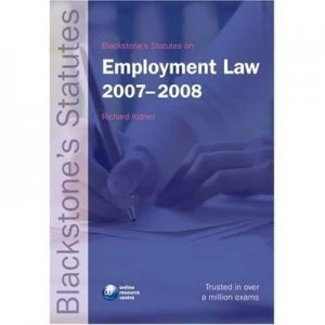Image of Employment Law 2007-2008 by Richard Kidner Paperback