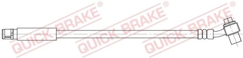 Image of QUICK BRAKE Brake hose QUICK BRAKE 59.803X