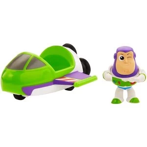 Toy Story - Buzz Lightyear Mini Figure and Spaceship Vehicle