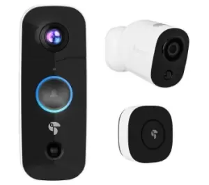 Image of TOUCAN B200WOC Wireless Video Doorbell with Chime & WiFi Security Camera Bundle