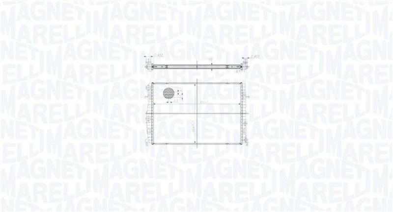 Image of MAGNETI MARELLI Engine radiator MAGNETI MARELLI 350213217400