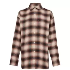 image of Levis Plaid Overshirt - Grey