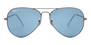 Image of Ray-Ban Sunglasses RB3689 Aviator Metal II Polarized 004/S2