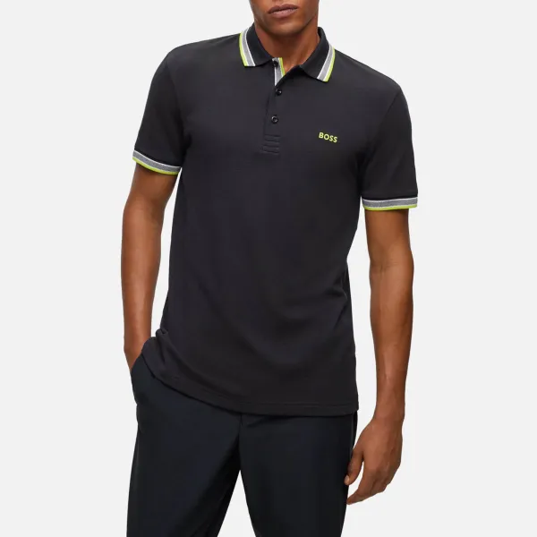 BOSS Green Paddy Cotton-Pique Polo Shirt - S