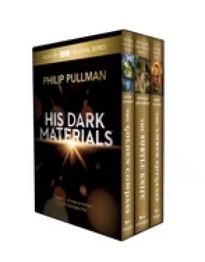 Image of his dark materials 3 book trade paperback boxed set the golden compass the