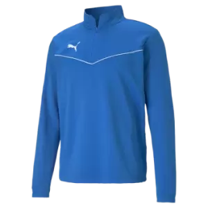 Image of Puma teamRISE 1/4 Zip Top Electric Blue XSmall
