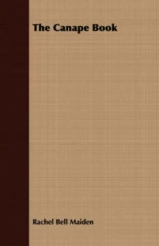 Image of Canape Book by Rachel Bell Maiden Paperback