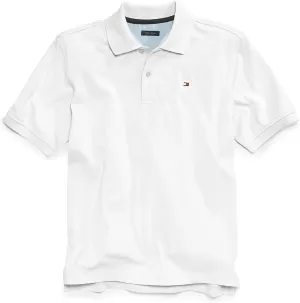Image of Tommy Hilfiger Boys' Short Sleeve Polo Shirt - Bright White - 10 Years