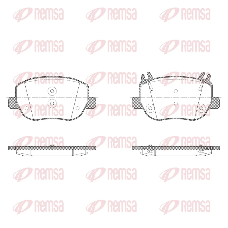 Image of REMSA Brake pad set REMSA X2020.00