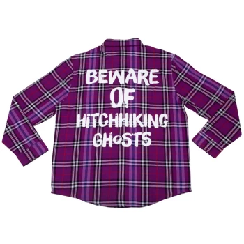 Image of Cakeworthy Haunted Mansion Hitchhiking Ghosts Flannel - 2XL