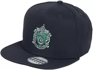 Image of Harry Potter Slytherin Embroidered Cap - Black