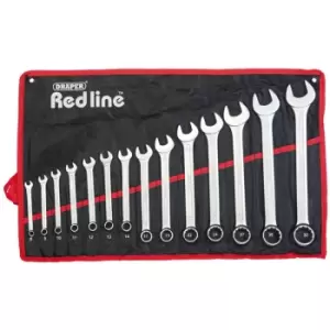 Image of 80931 Metric Combination Spanner Set (14 Piece) - Draper Redline