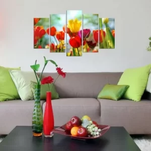 Image of 5MX-31 Multicolor Decorative MDF Painting (5 Pieces)