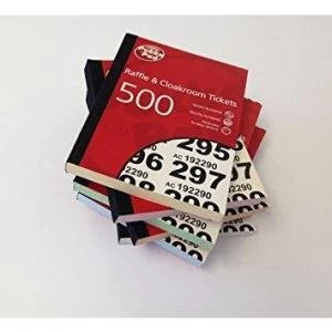 Image of Value Cloakroom-Raffle Ticket Numbers 1-500 RAF500 - PK6 13339PK