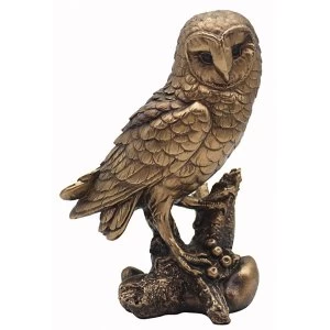 image of Reflections Bronzed Owl Ornament By Lesser & Pavey