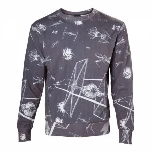 Image of Star Wars Imperial Fleet TIE Fighters All-Over Print Sublimation XX-Large Sweater