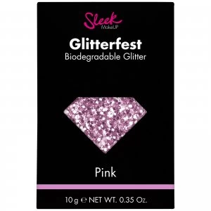 image of Sleek MakeUP Glitterfest Biodegradable Glitter - Pink 10g